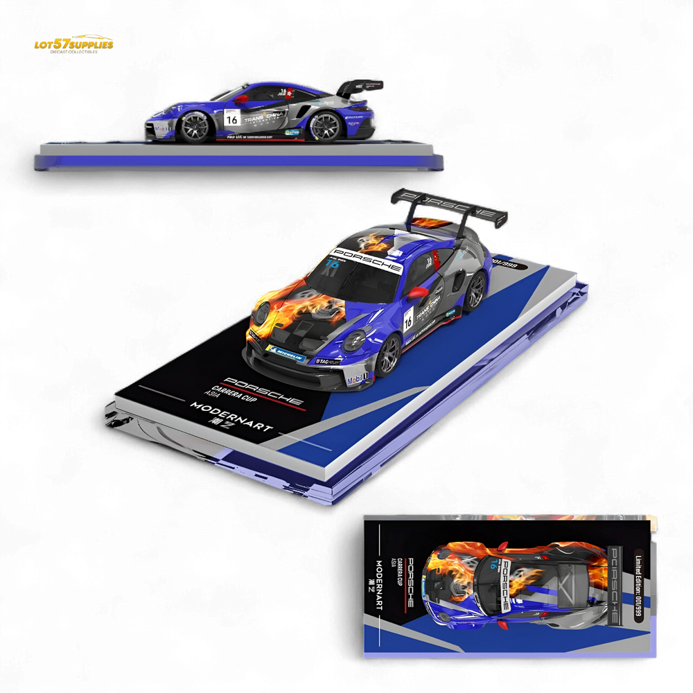 Modernart Porsche 911 GT3 Carrera Cup Asia Masters #16 - Ordinary 1:64 (ONLINE ORDER ONLY)