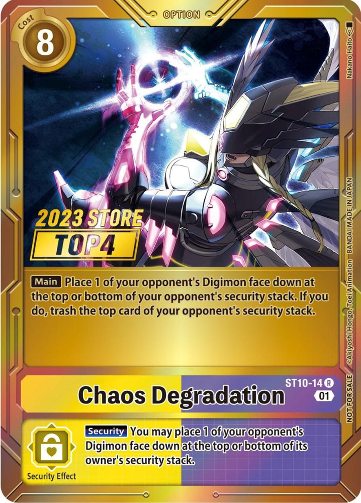 Chaos Degradation [ST10-14] (2023 Store Top 4) [Starter Deck: Parallel World Tactician Promos] (ONLINE ORDER ONLY)