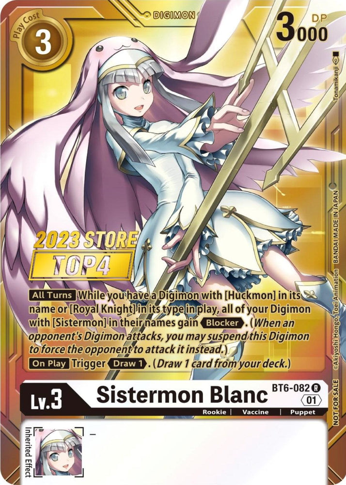 Sistermon Blanc [BT6-082] (2023 Store Top 4) [Double Diamond Promos] (ONLINE ORDER ONLY)