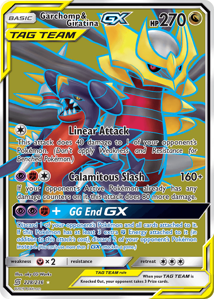 Garchomp & Giratina GX (228/236) [Sun & Moon: Unified Minds] (Online Only)