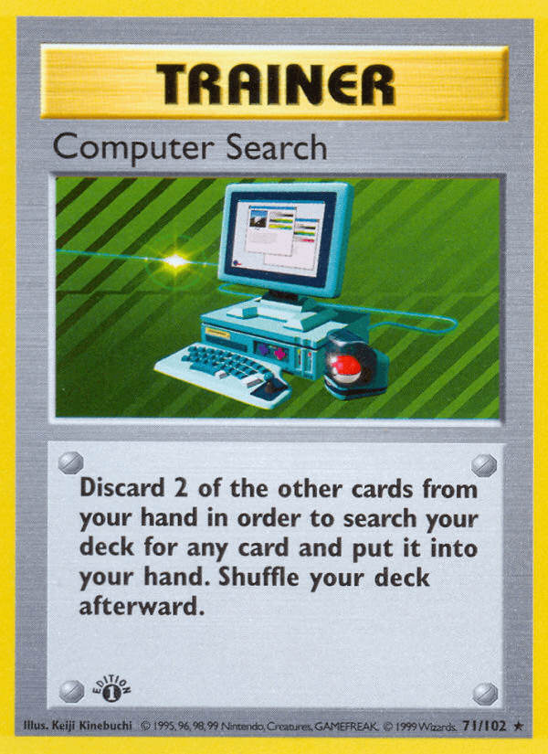 Computer Search (71/102) (Shadowless) [Base Set 1st Edition] (Online Only)
