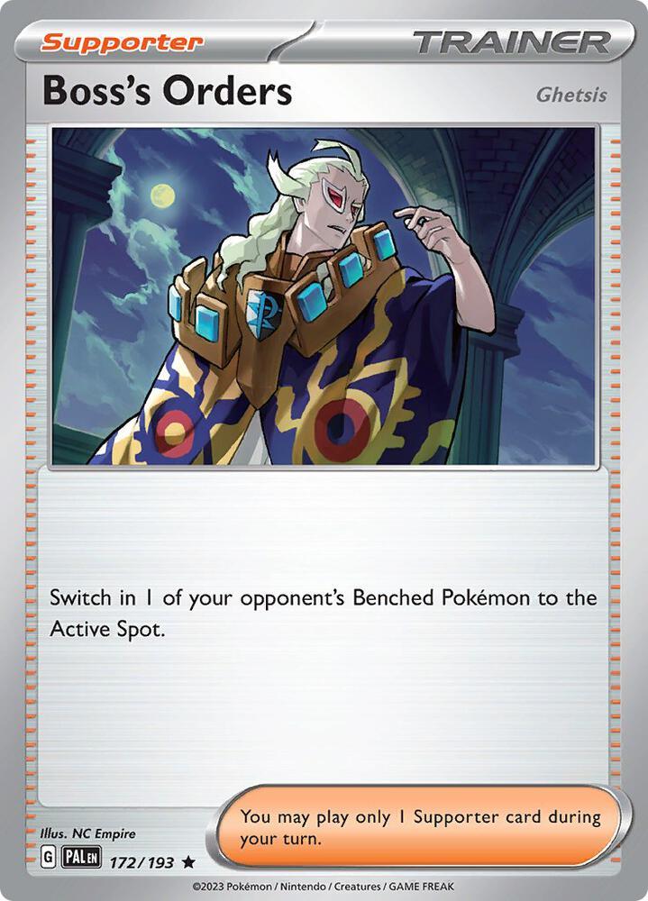 Boss's Orders (172/193) [Scarlet & Violet: Paldea Evolved] (Online Only) (ONLINE ORDER ONLY)