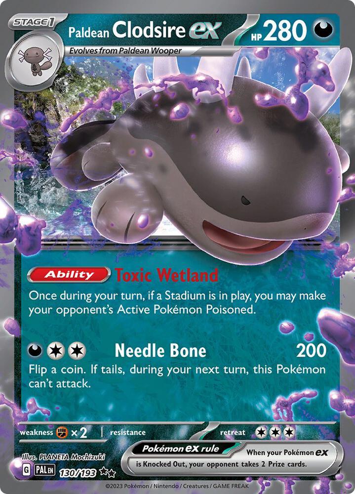 Paldean Clodsire ex (130/193) [Scarlet & Violet: Paldea Evolved] (Online Only) (ONLINE ORDER ONLY)