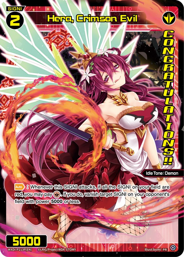 Hera, Crimson Evil (Diva GP/Winner) (WXDi-P213P[EN]) [Promo Cards]