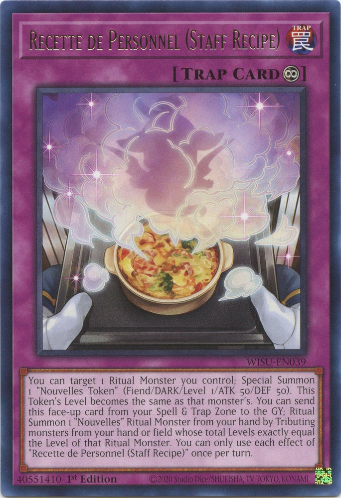 Recette de Personnel (Staff Recipe) [WISU-EN039] Rare (ONLINE ORDER ONLY)