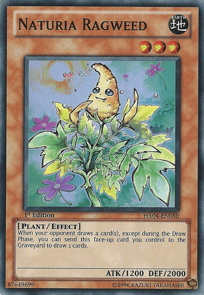 Naturia Ragweed [HA04-EN050] Super Rare (ONLINE ORDER ONLY)