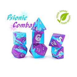 7 - Die Set Anti-Stress Silicone Dice - Psionic Combat (Online Order Only)
