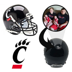 Cincinnati Bearcats College Football Collectible Mini Helmet - Picture Inside - FANZ Collectibles (Online Order Only) (ONLINE ORDER ONLY)