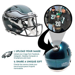 Philadelphia Eagles NFL Mini Helmet - Picture Inside (Online Order Only) (ONLINE ORDER ONLY)
