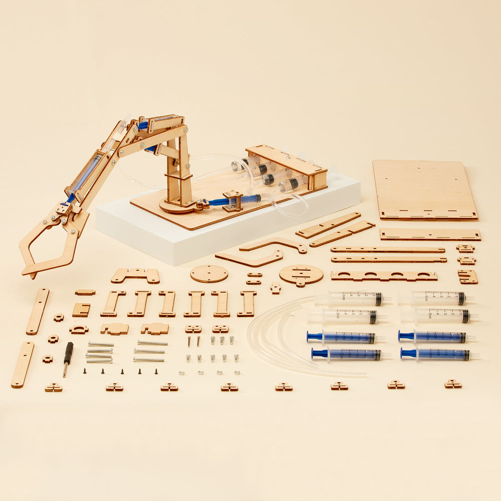 Hydraulic Robotic Arm DIY Kit, Educational STEM Toy (ONLINE ORDER ONLY)