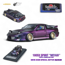 MicroTurbo Custom 180SX Spirit Rei - Purple Chameleon GMHS 2025 Special Edition 1:64 (ONLINE ORDER ONLY)