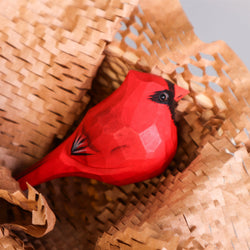 Hand Carved Cardinal Bird, Unique Gift for Loved Ones (ONLINE ORDER ONLY)