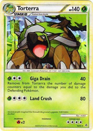 Torterra (10/95) (Cracked Ice Holo) [HeartGold & SoulSilver: Unleashed] (Online Only)