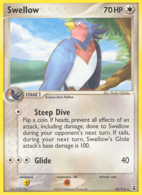 Swellow (32/113) [EX: Delta Species] (Online Only)