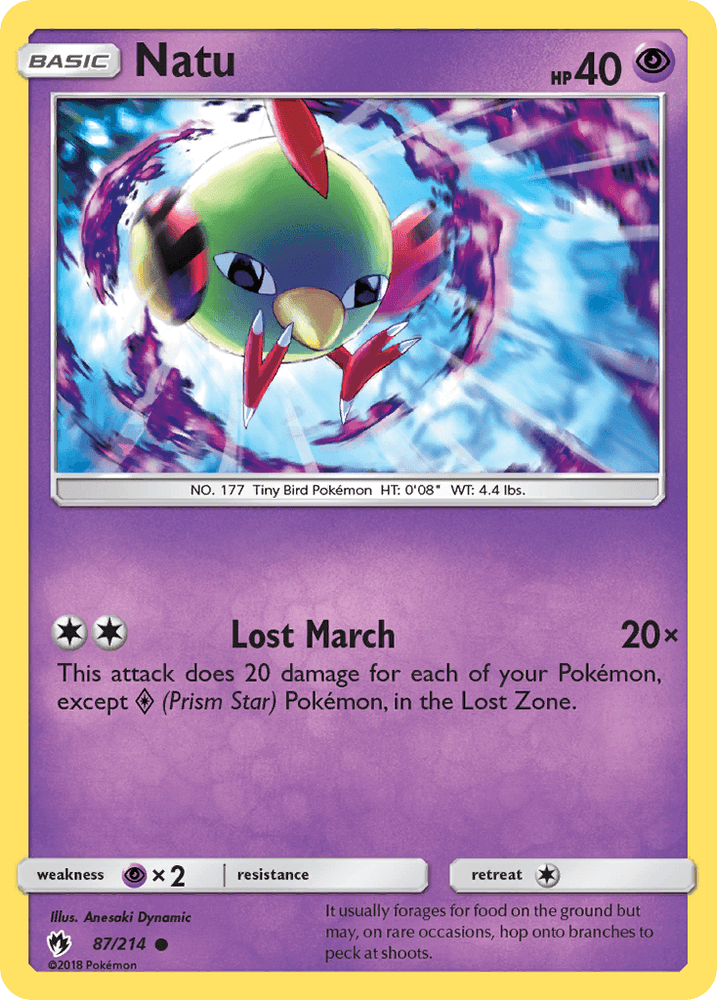 Natu (87/214) [Sun & Moon: Lost Thunder] (Online Only)