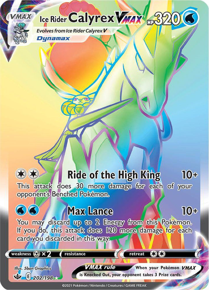 Ice Rider Calyrex VMAX (202/198) [Sword & Shield: Chilling Reign] (Online Only)