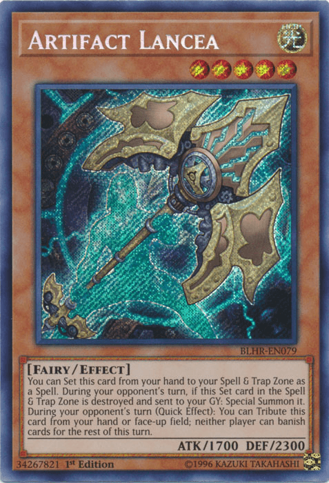 Artifact Lancea [BLHR-EN079] Secret Rare (ONLINE ORDER ONLY)