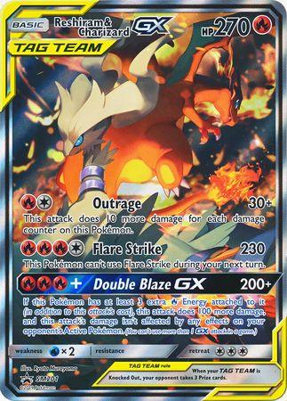 Reshiram & Charizard GX (SM201) (Jumbo Card) [Sun & Moon: Black Star Promos] (Online Only)