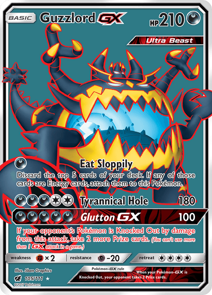 Guzzlord GX (105/111) [Sun & Moon: Crimson Invasion] (Online Only)