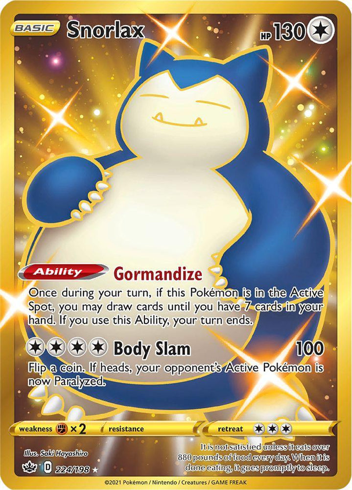 Snorlax (224/198) [Sword & Shield: Chilling Reign] (Online Only)