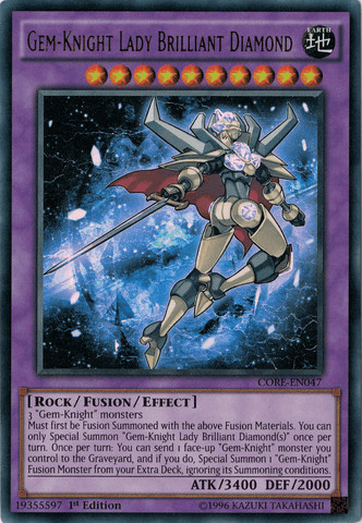 Gem-Knight Lady Brilliant Diamond [CORE-EN047] Ultra Rare (ONLINE ORDER ONLY)