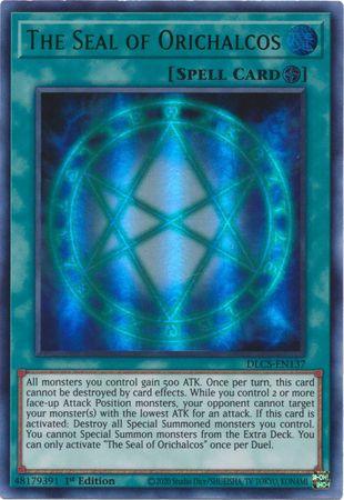 The Seal of Orichalcos (Green) [DLCS-EN137] Ultra Rare (ONLINE ORDER ONLY)