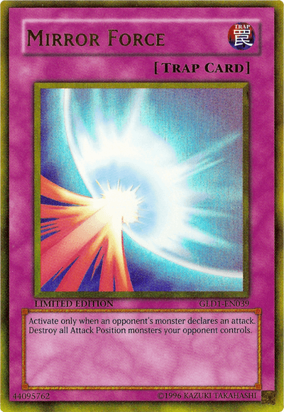 Mirror Force [GLD1-EN039] Gold Rare (ONLINE ORDER ONLY)
