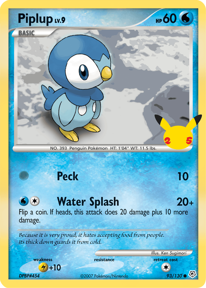 Piplup (93/130) [First Partner Pack] (Online Only)
