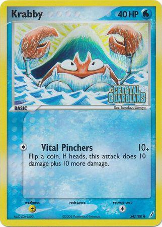 Krabby (54/100) (Stamped) [EX: Crystal Guardians] (Online Only)