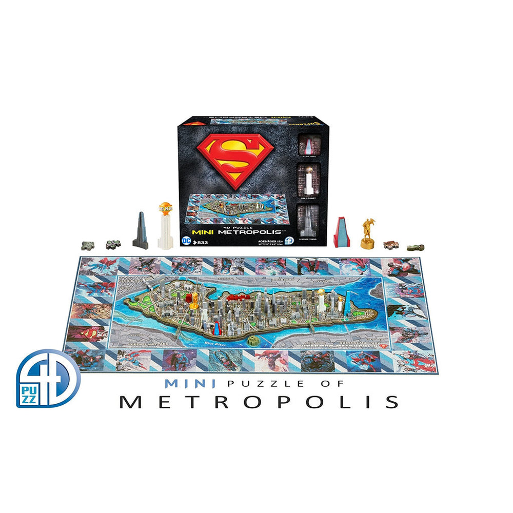Superman - Mini Metropolis 4D Puzzle