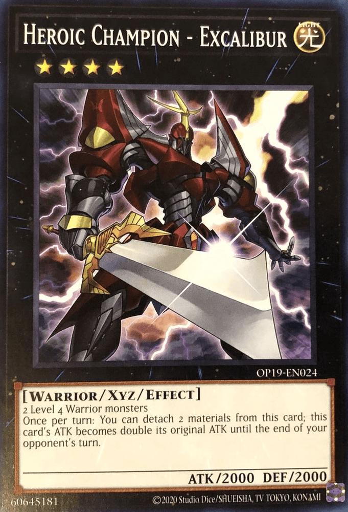 Heroic Champion - Excalibur [OP19-EN024] Common (ONLINE ORDER ONLY)