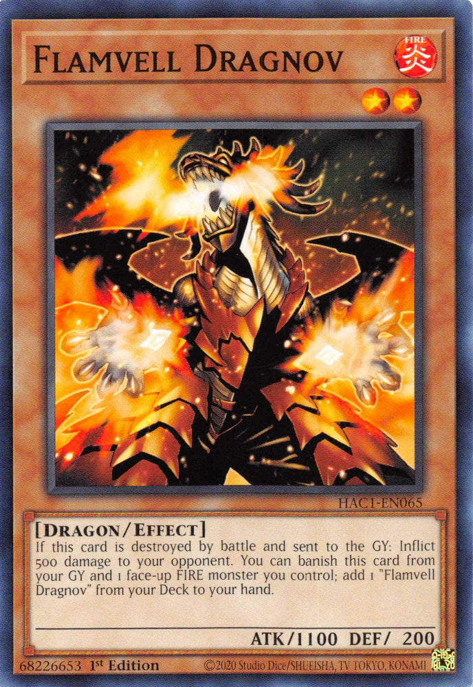 Flamvell Dragnov [HAC1-EN065] Common (ONLINE ORDER ONLY)
