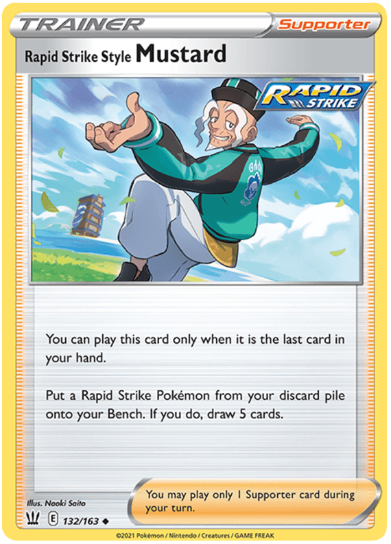 Rapid Strike Style Mustard (132/163) [Sword & Shield: Battle Styles] (Online Only)