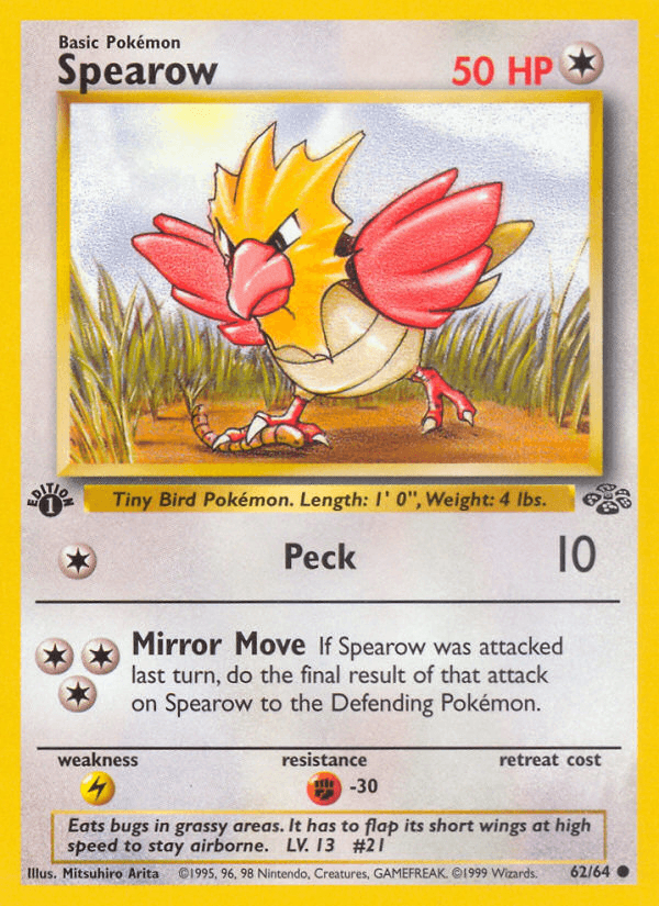 Spearow (62/64) [Jungle 1st Edition] (Online Only)