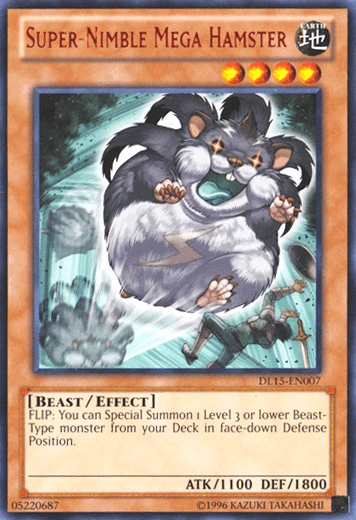 Super-Nimble Mega Hamster (Red) [DL15-EN007] Rare (ONLINE ORDER ONLY)