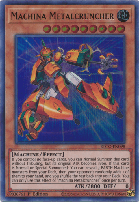 Machina Metalcruncher [ETCO-EN098] Ultra Rare (ONLINE ORDER ONLY)