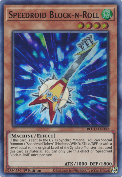 Speedroid Block-n-Roll [ROTD-EN089] Super Rare (ONLINE ORDER ONLY)