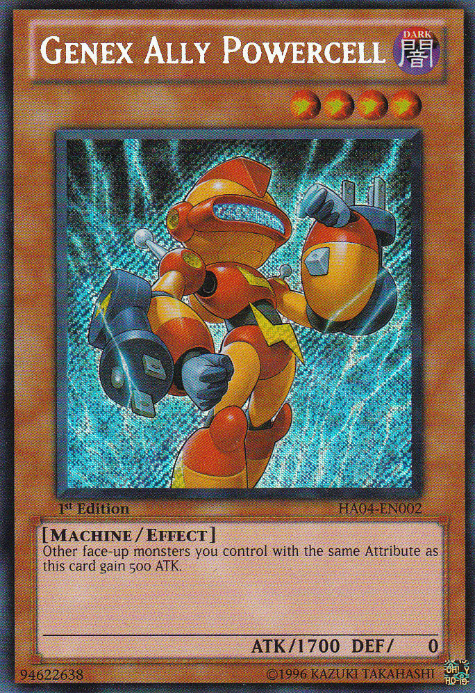 Genex Ally Powercell [HA04-EN002] Secret Rare (ONLINE ORDER ONLY)