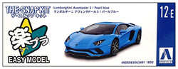 Aoshima: 1/32 The Snap Kit Lamborghini Aventador S (Pearl Blue) Scale Model Kit #12-E (ONLINE ORDER ONLY)