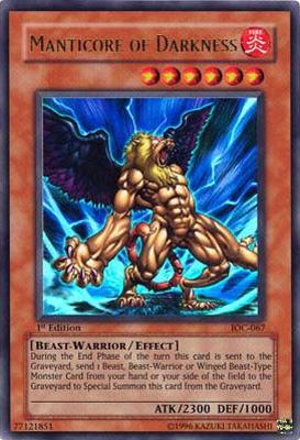 Manticore of Darkness [IOC-067] Ultra Rare (ONLINE ORDER ONLY)