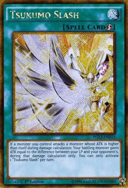Tsukumo Slash [PGL3-EN013] Gold Secret Rare (ONLINE ORDER ONLY)