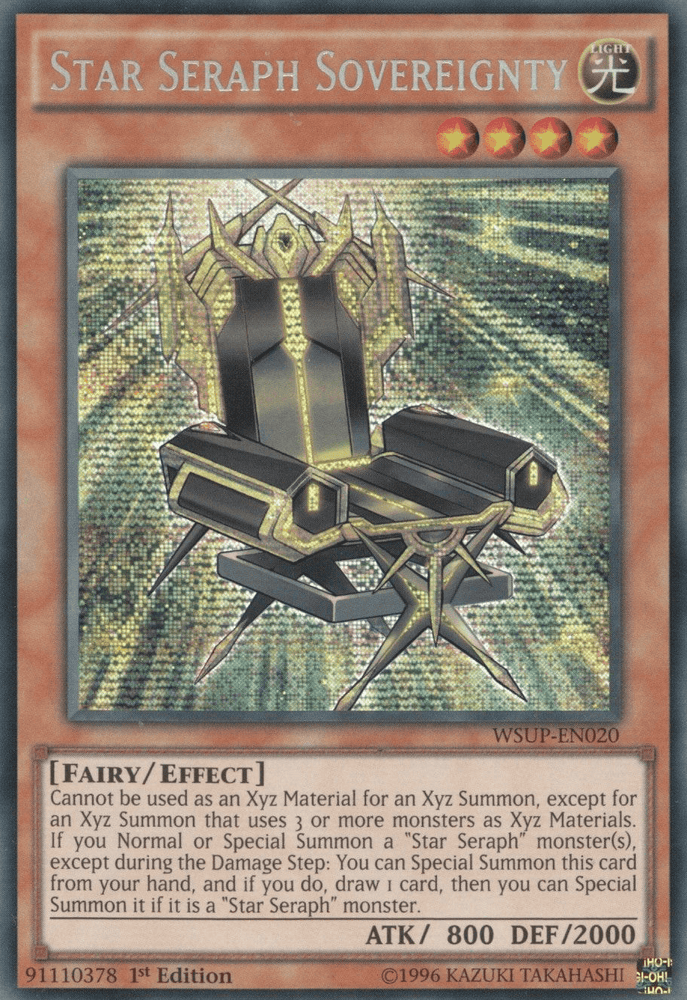 Star Seraph Sovereignty [WSUP-EN020] Secret Rare (ONLINE ORDER ONLY)