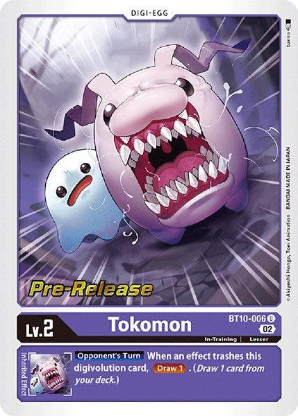 Tokomon [BT10-006] [Xros Encounter Pre-Release Cards] (ONLINE ORDER ONLY)