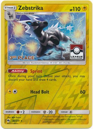 Zebstrika (82/214) (League Promo 3rd Place) [Sun & Moon: Lost Thunder] (Online Only)