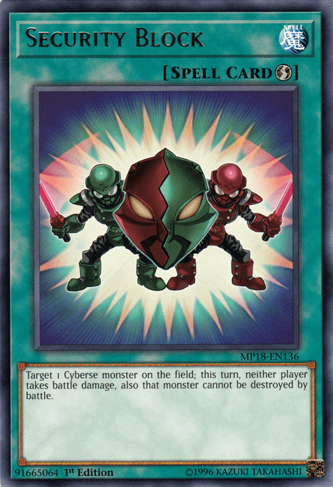 Security Block [MP18-EN136] Rare (ONLINE ORDER ONLY)