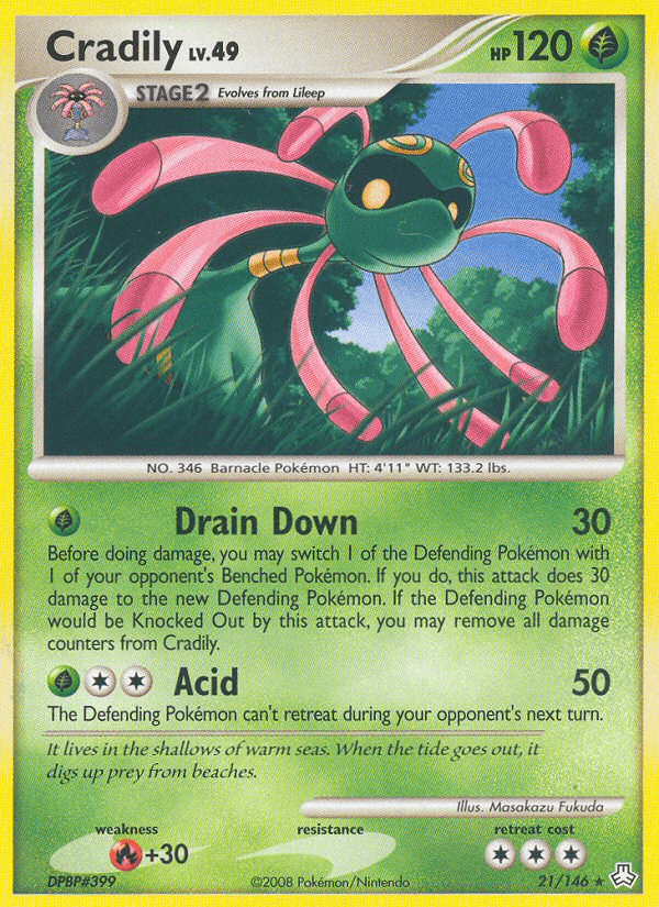 Cradily (21/146) [Diamond & Pearl: Legends Awakened] (Online Only)