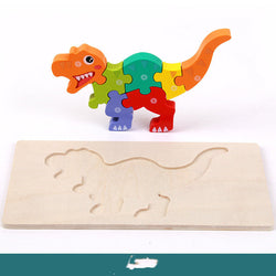 Wooden Three-dimensional Dinosaur Puzzle (ONLINE ORDER ONLY)