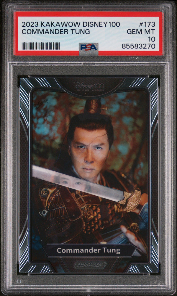 2023 KAKAWOW PHANTOM DISNEY 100 WONDROUS CHARACTER COMMANDER TUNG 173 PSA 10 (Online Order Only)