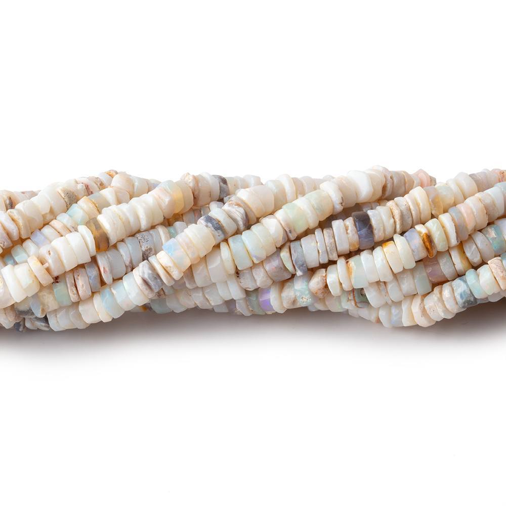 4mm Australian Opal Heishi Beads 13 inch 235 pieces (ONLINE ORDER ONLY)