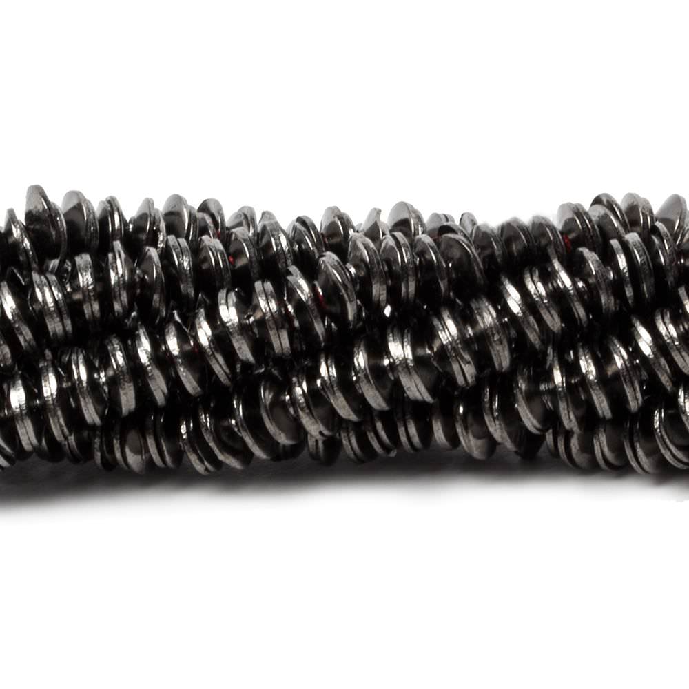4mm Black Gold plated Copper plain Bead Cap 8 inch 228 pieces (ONLINE ORDER ONLY)